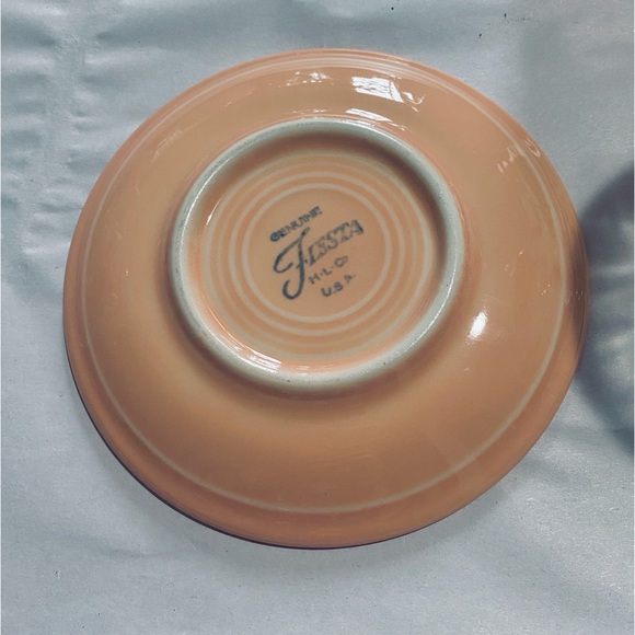 Fiesta Ware Mug & Saucer in Retired “Apricot” Color. Made between 1986-98. EUC - Picture 10 of 15